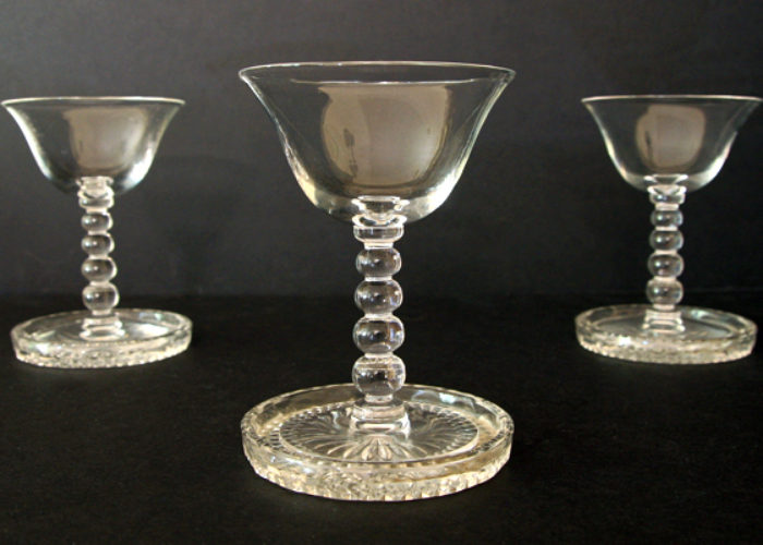 Candlewick Wine Stems by Imperial Glass Co.