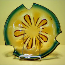 Italian Murano Hand Blown Large Bowl.