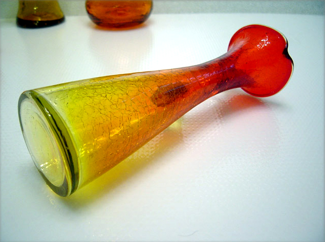 Mold blown, applied handle.
