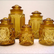 Vintage LE Smith Moon & Star canister set of 5.