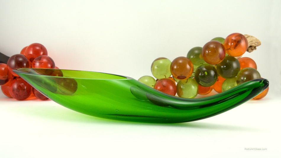 Rare Blenko Art Glass Horn Vase by Anderson