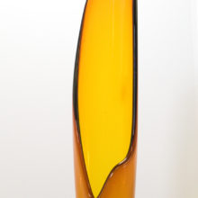 Retro glass floor vase by Smith Glass, circa 1970's. Measures 29.5" tall.