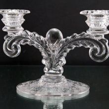 So very, very elegant. Large 8.25" wide spread and standing 5.5" tall. Each weigh 1.5 lbs.