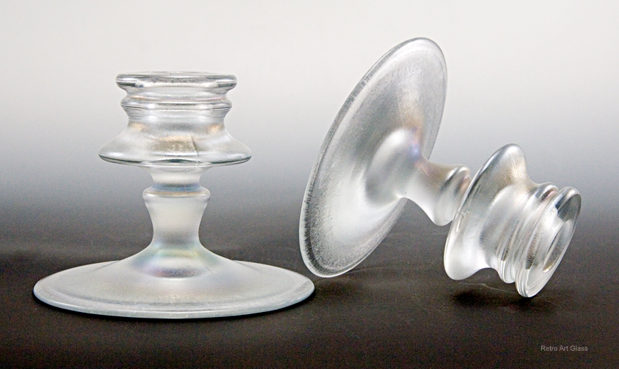 White stretch glass is the rarest of all stretch glass colors. Hues of soft multi-colors appear in the iridescence as light hits the surface.
