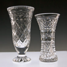 Waterford-Crystal-Vases Signed.