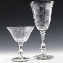 Beautiful, elegant quality vintage crystal stemware set for your next dinner party!