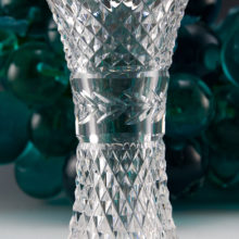 Vintage Waterford Crystal vase signed on lower outer edge of base.