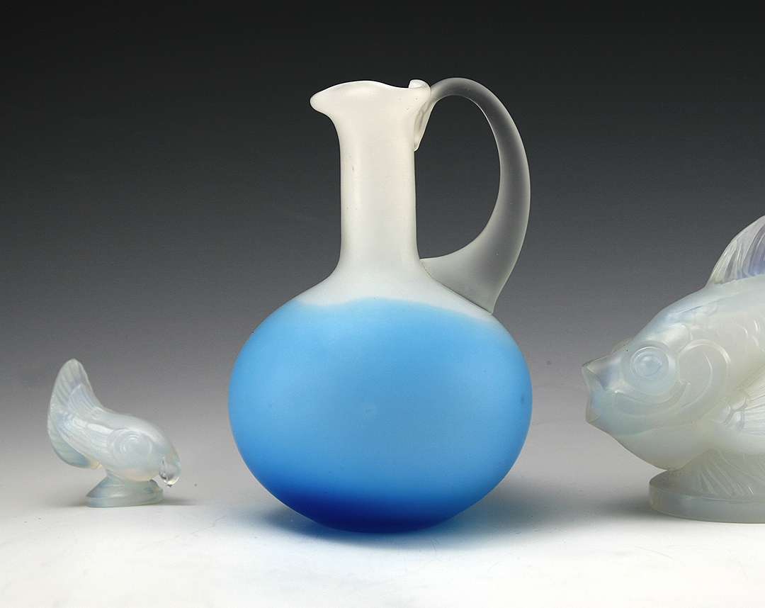 Beautiful, perfect condition. The base has a solid ring of light bottom-wear, which indicates age, especially in smaller pieces like this. Bottom-wear is not considered damage and is expected on older glass objects. Circa estimated early 1900s to 1940s.