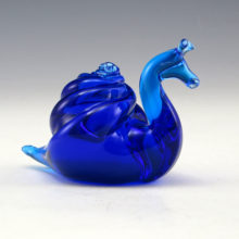 Perfect Pilgrim art glass snail shown in the "Wonderful World of Pilgrim Glass Animals" advertisement in the 1970 catalog, part no. 934.