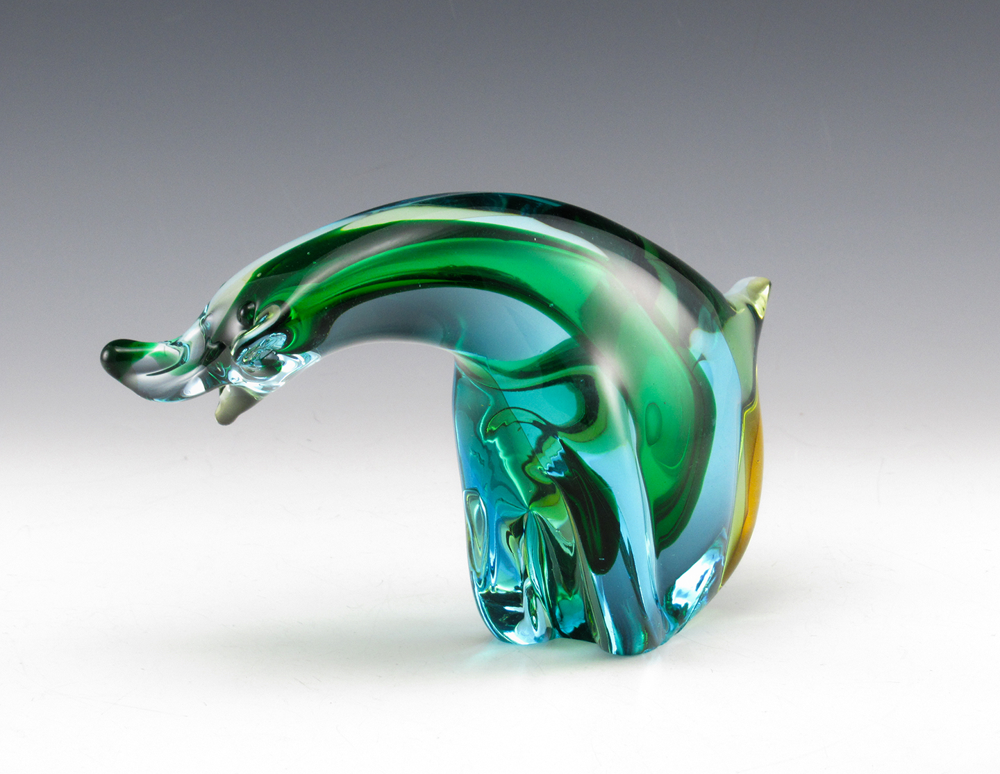 murano glass bear