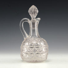 Early American Glass was made during the Victorian period circa 1850-1910. Hundreds of glass factories in the U.S. produced thousands of patterns in semi-mass production with the help of John Bakewell's invention of the glass pressing machine.