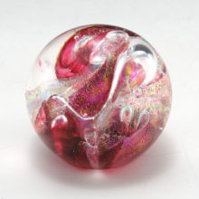 This vintage Dichroic art glass paperweight was purchased in the late 1970's in Breckenridge, Colorado. It is not signed by the artist.