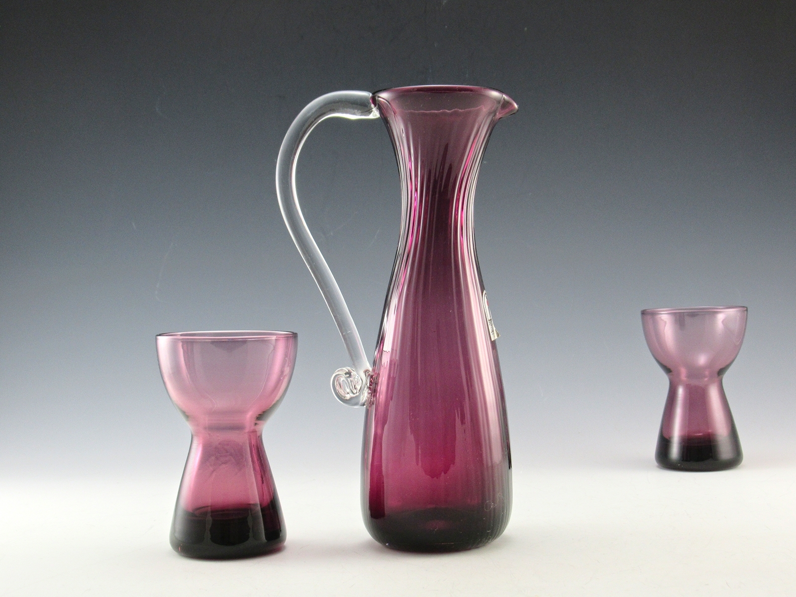 Vintage Amethyst Ewer Jug by Pilgrim Art Glass, USA
