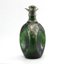 Pinched Decanter Vintage Danish Glass in Old World Style