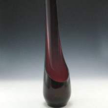 Tall Retro Modern Decor Candle Vase Vintage Amethyst Glass