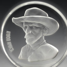 Van Gogh Portrait in Crystal Sandblasted Art Plate 1969 Val St. Lambert