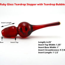 Use these measurements to determine if this ruby stopper will fit your decanter bottle.