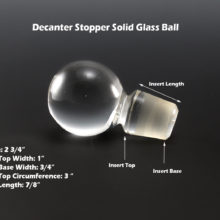 Use these measurements to see if this small crystal stopper will fit your decanter, jug, cruet or bottle.