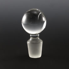 This Cambridge glass stopper fits their 1940's ball decanter, but it can fit other decanters too. See image for exact measurements.