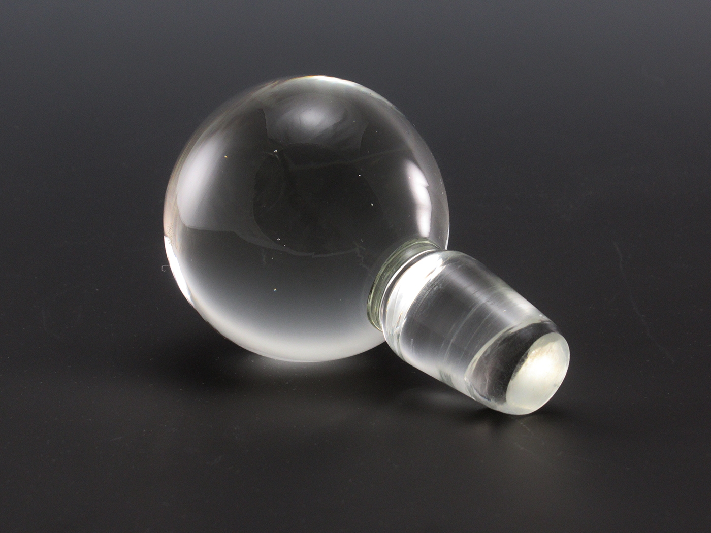 Big Solid Crystal Ball Stopper for Decanters of Jugs