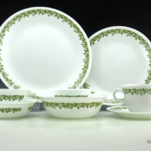 Corelle Spring Blossom dinnerware set of 48. Excellent for for outdoor dining, picnics, everyday dining.