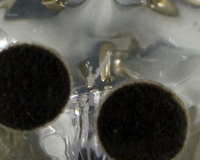 Swedish Modern Crystal Candelabra. Signed, but we cannot make out the etched maker's mark.