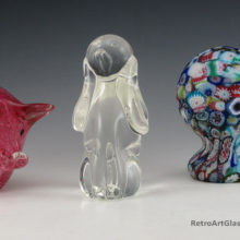 Lovely crystal pooch well-made, probably Italian, possibly Seguso.